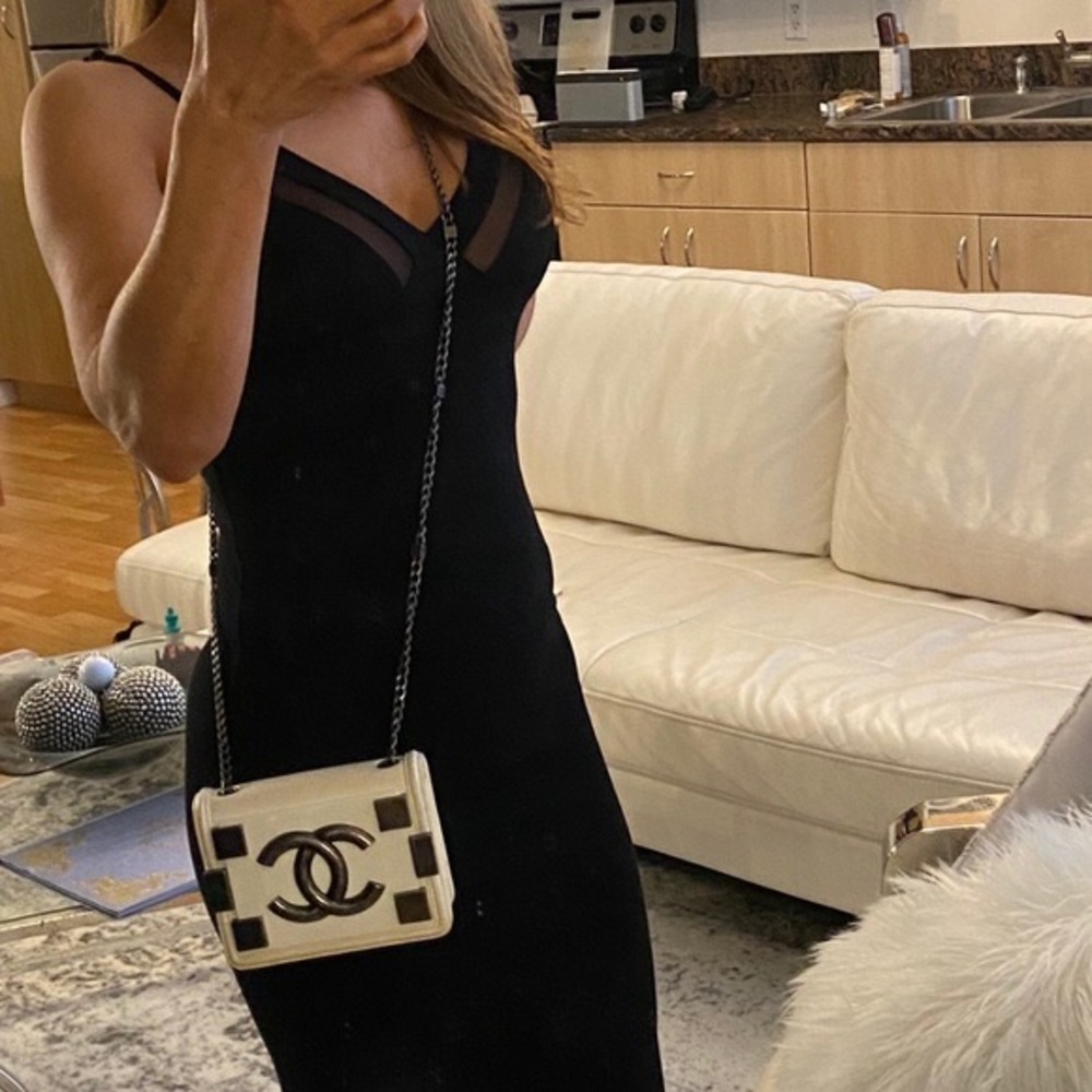 Chanel Authentic Lambskin Brick Lego White Flap Shoulder Crossbody Bag - Picture 14 of 14
